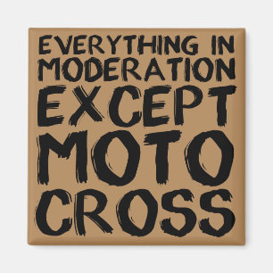 Imán Motocross Moderation Funny Dirt Bike Fridge Magnet