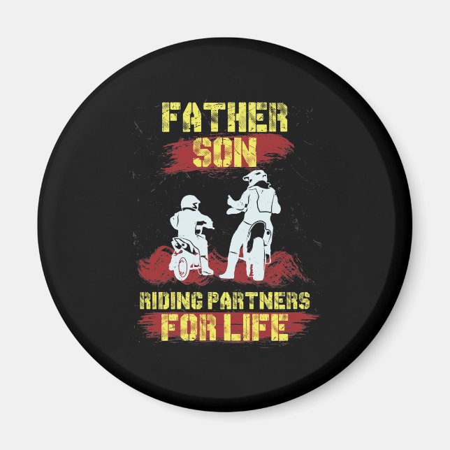 Imán Motocross Padre Son Riding Partners (Frente)