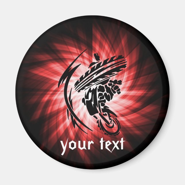 Imán Motocross rojo (Frente)