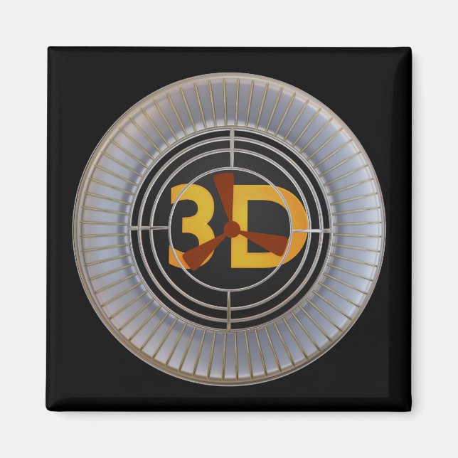 Imán Motor 3D. (Frente)