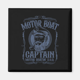 Imán Motor Boa de motor del capitán del barco divertido