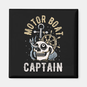 Imán Motor Boa de motor del capitán del barco divertido