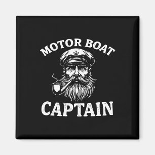 Imán Motor Bote Captain Tee Funny Bote Set Sailin