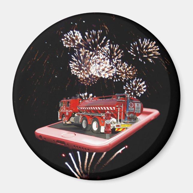 Imán Motor De Fuego Con Fuego, (Frente)