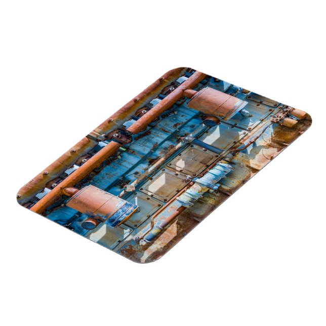 Imán Motor diesel imperial del Atlas viejo y oxidado en (Lado Izquierdo)