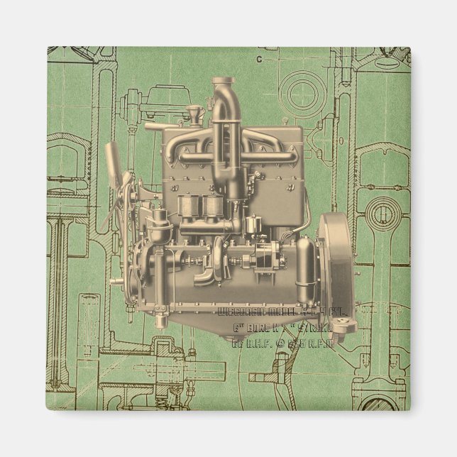 Imán Motor Wisconsin Milwaukee Motor de gas K5 (Frente)