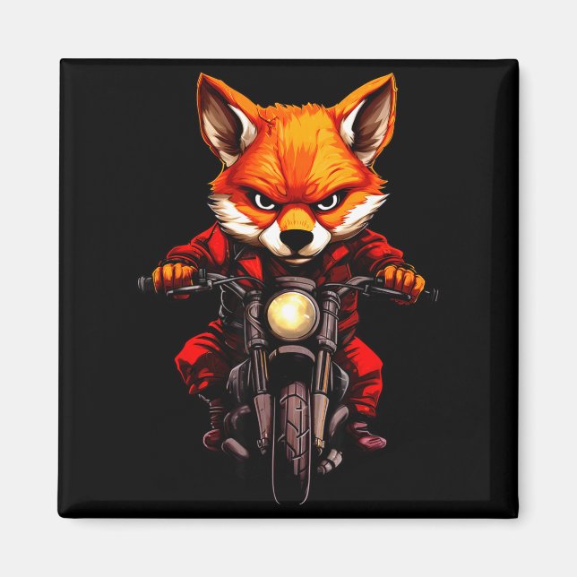Imán Motorcycle Foxes  (Frente)