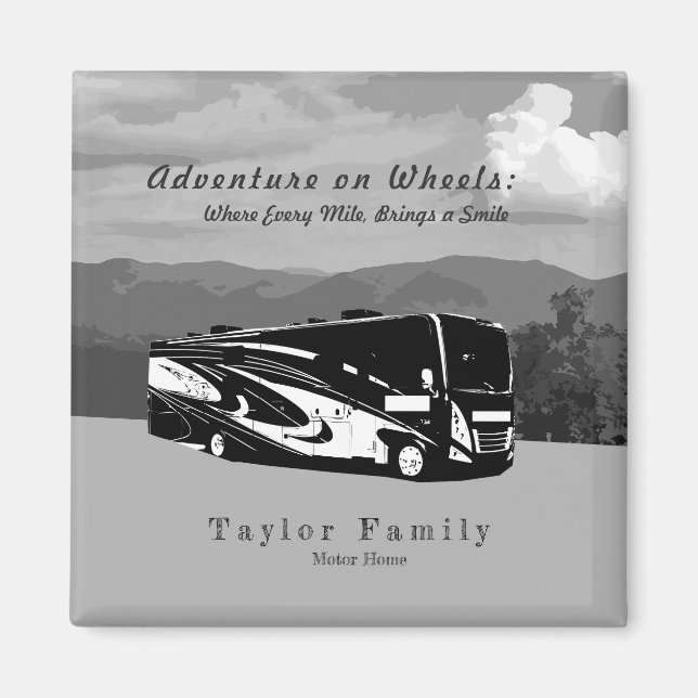 Imán Motorhome RV Camper (Frente)