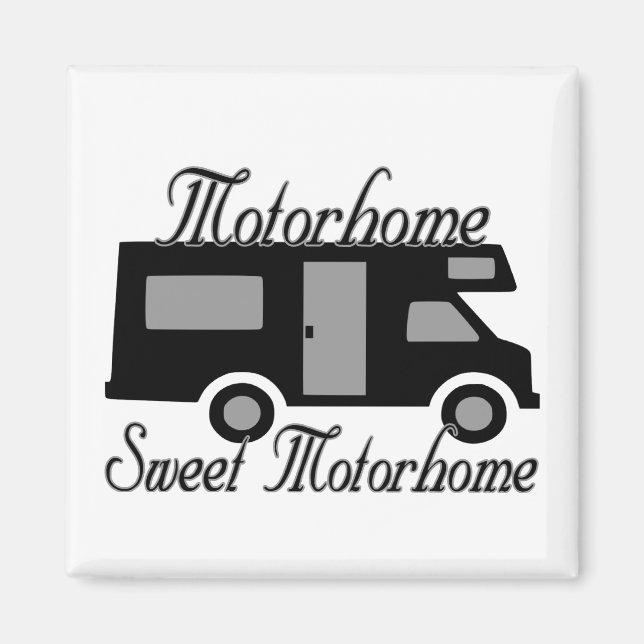 Imán Motorhome Sweet Motorhome RV (Frente)