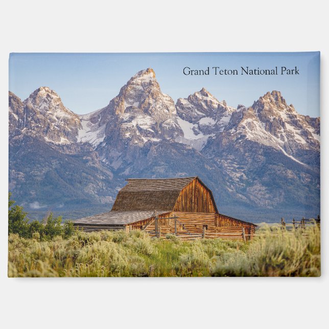 Imán Moulton Barn in Grand Teton National Park (Anverso)