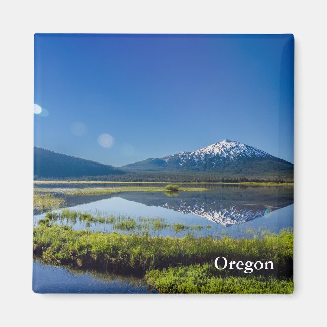 Imán Mount Bachelor Lens Flare (Frente)