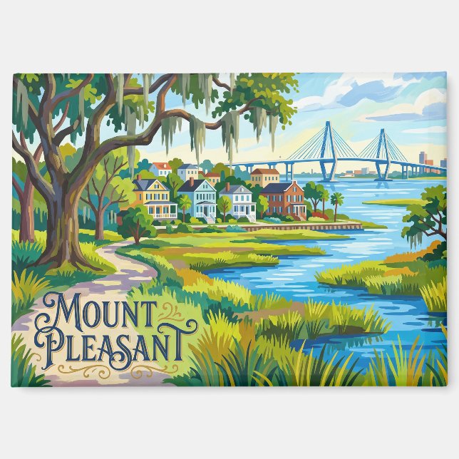 Imán Mount Pleasant EE. UU. (Anverso)