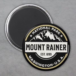 Imán Mount Rainier National Park - Mountain Logo