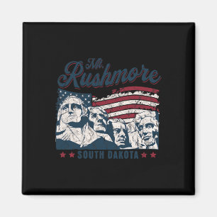 Imán Mount Rushmore 4 de julio celebrando bandera de EE