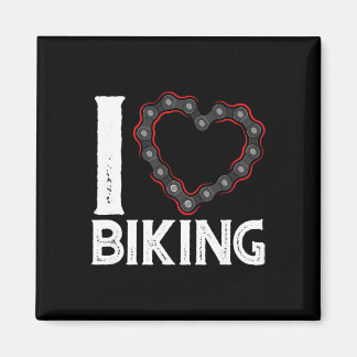 Imán Mountain Bike Cycling Bicycle I Love Biking 