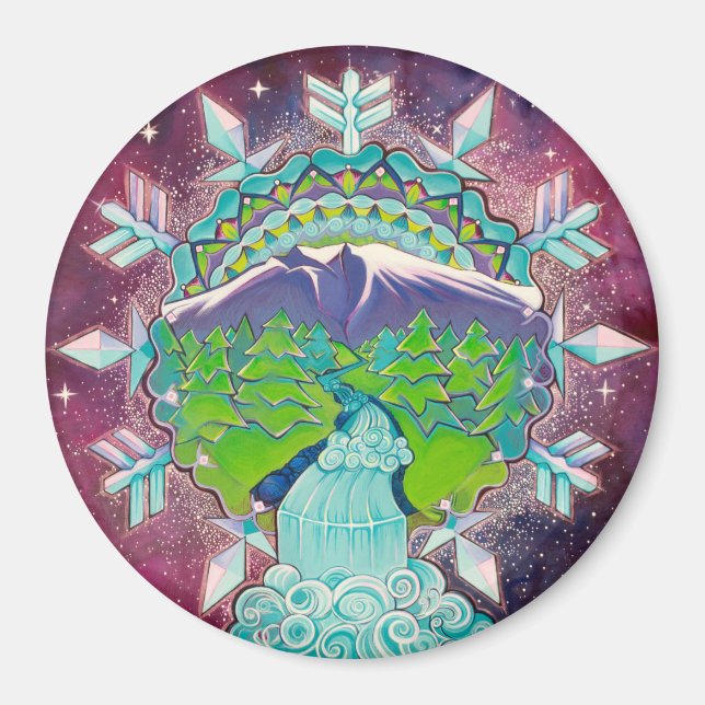 Imán Mountain Mandala (Frente)