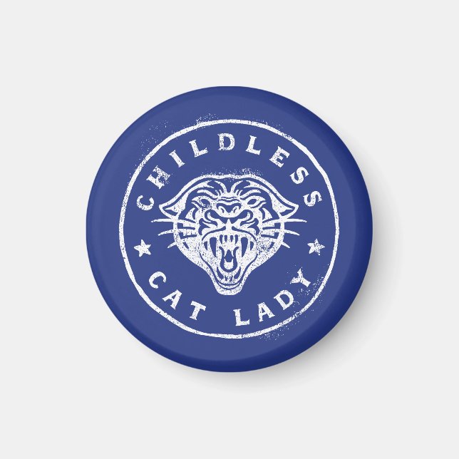 Imán Movimiento de la Señora del Gato Infantil (Frente)