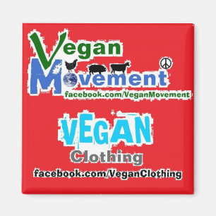 Imán Movimiento del vegano/ropa del vegano