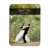 Mr & Mrs Boda Couple Photo Mini Magnet