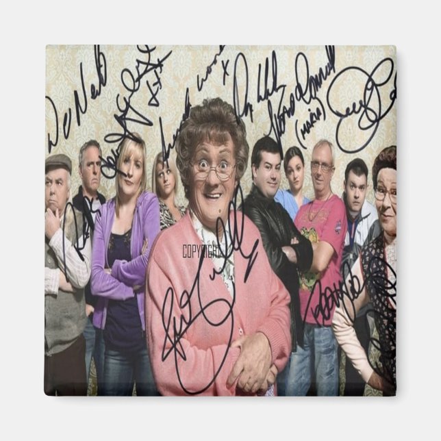 Imán mrs browns boys (chicos de mrs) firmaron (Frente)