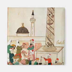 Imán Ms 1671 un bazar en Estambul, c.1580