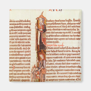 Imán Ms 21 fol.97 Ruth y Boaz, de una biblia