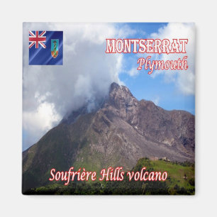 Imán MS - Montserrat - Volcán Plymouth-Soufriere Hills