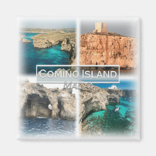 Imán MT0014 Europa, Malta, Comino, nevera