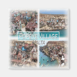 Imán MT0017 Europa, Malta, Popeye Village, nevera