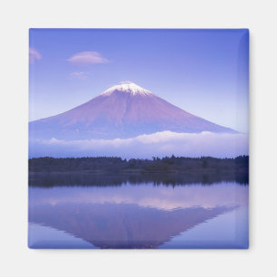 Imán Mt. Fuji con Nube Lenticular, Lago Motosu,