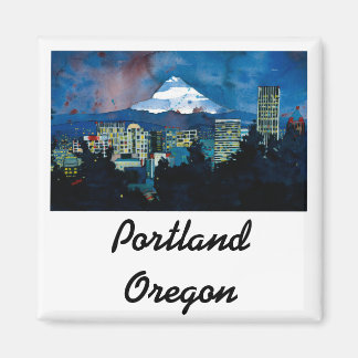 Imán Mt. Hood en el invierno