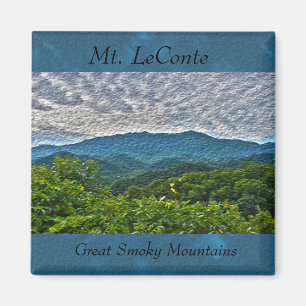 Imán Mt. LeConte, Great Smoky Mountains Photo Magnet
