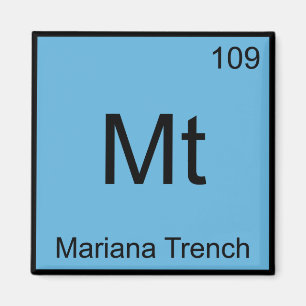 Imán Mt - Química del Foso de las Marianas Símbolo Elem