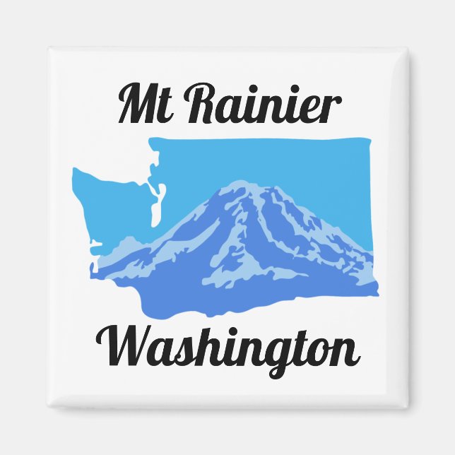 Imán Mt Rainier Magnet - Color (Frente)