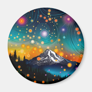 Imán Mt. Rainier Starry Sky