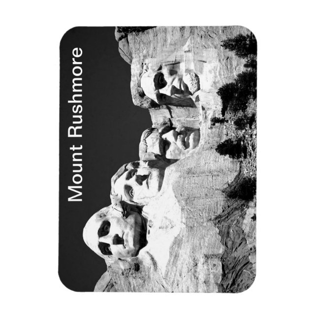 Imán Mt Rushmore Magnet en BW (Vertical)