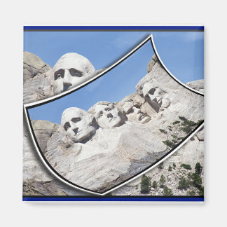 Imán MT Rushmore - Postcard escénica curvada