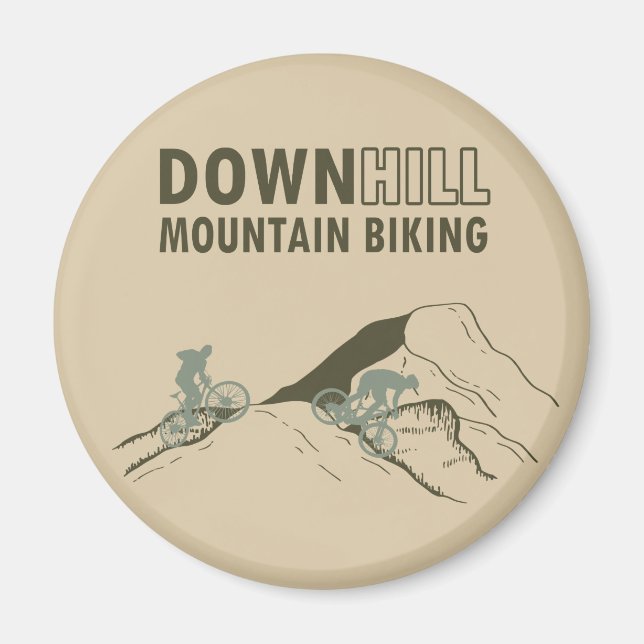 Imán MTB Downhill Bicicleta de Montaña (Frente)