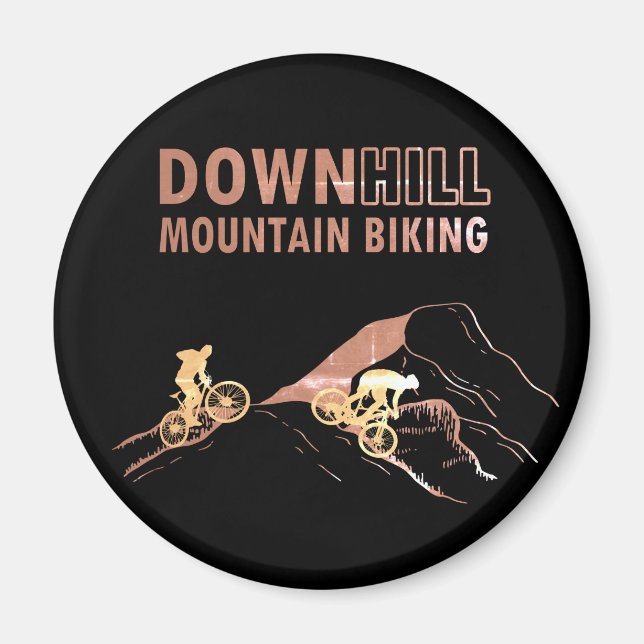 Imán MTB Downhill Ciclismo de Montaña (Frente)