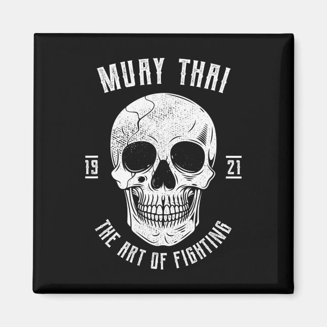 Imán Muay Thai Calavera - Boxeo Tailandés y Kickboxing  (Frente)