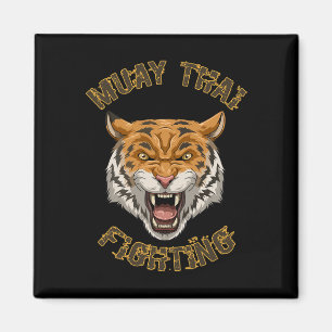 Imán Muay Thai Tiger - Regalo de boxeo tailandés y kick