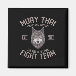 Imán Muay Thai Wolf Boxeo Tailandés Kickboxing