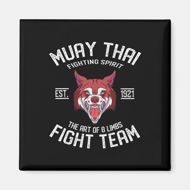 Imán Muay Thai Wolf - Boxeo Tailandés y Kickboxing  (Frente)