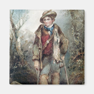 Imán Muchacho con los conejos