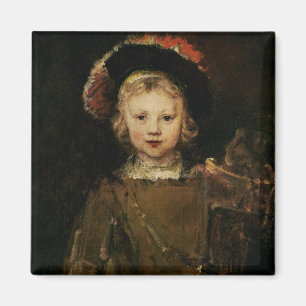 Imán Muchacho joven en el vestido de lujo, c.1660