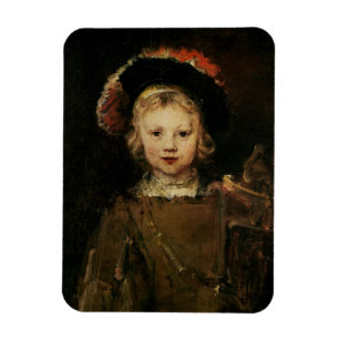 Imán Muchacho joven en el vestido de lujo, c.1660