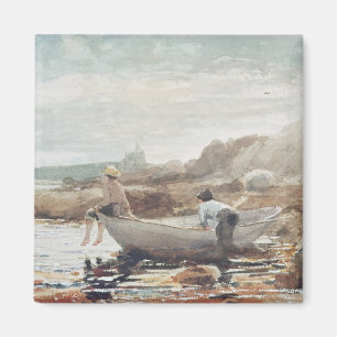 Imán Muchachos en la playa