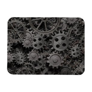 Imán Muchos engranajes metalizado oxidados o piezas de 