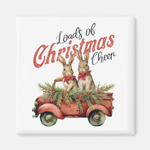 Imán Muchos Navidades saludan a los conejos en Camión R