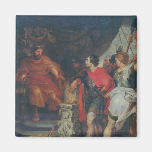 Imán Mucius Scaevola antes de Lars Porsena, c.1618-20